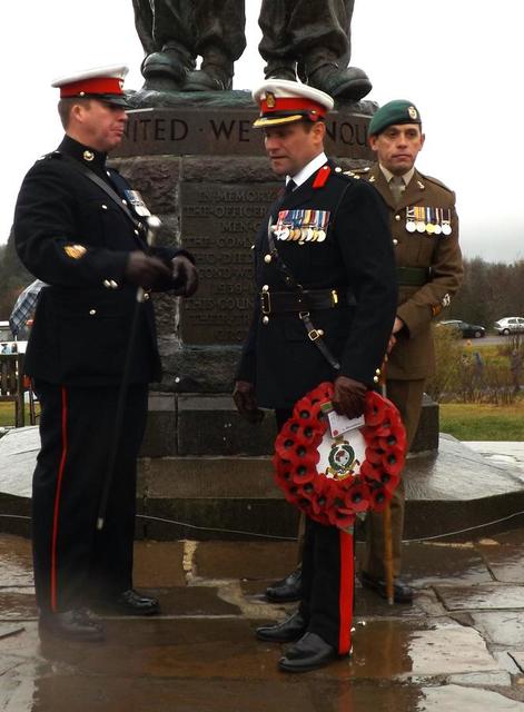 Royal Marines before the Parade