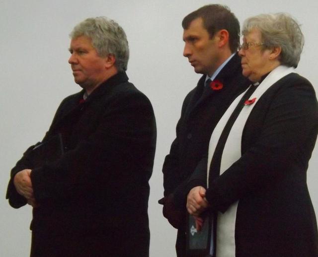 Rev Richard Baxter, Lt Col Tom Salberg MBE, Rev Morag Muirhead