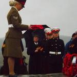 Laying a wreath