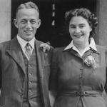 Mr & Mrs Frank Allum on their marriage, 1946