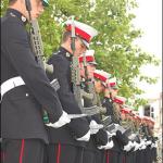 40 Commando RM during the Drumhead Service at their homecoming parade