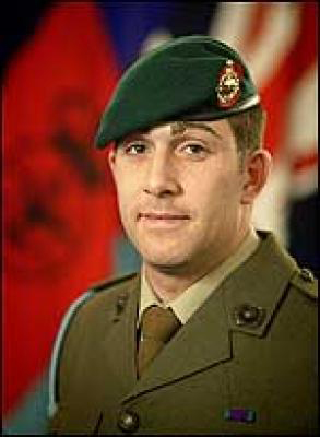Lance Corporal Justin Thomas  RM, CGC, 40 Commando RM