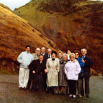 Jack White, his son John, Dennis Truman, Reg Downes and his wife Violet, and others