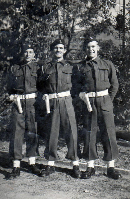 Pte. Norman Carter (right) and others, No.1/5 Cdo. possibly Hong Kong.