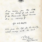 Letter from Lt. Col Hardy