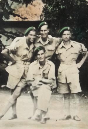 Ken Humphries and No.5 Commando Pals, Madras 1943