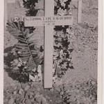 Cross at the grave of LCpl. Donald Macquarrie