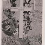 Cross at the grave of LCpl. Donald Macquarrie