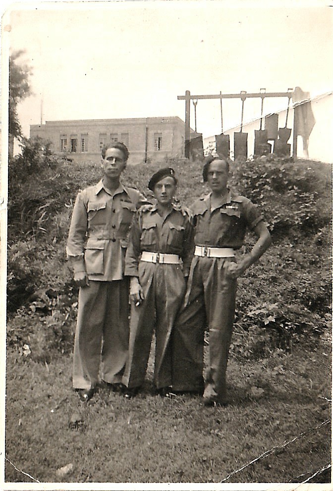Arthur Baseley, Titch Dyson and L/Cpl Pedder, No.5 Commando