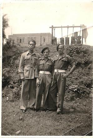 Arthur Baseley, Titch Dyson and L/Cpl Pedder, No.5 Commando