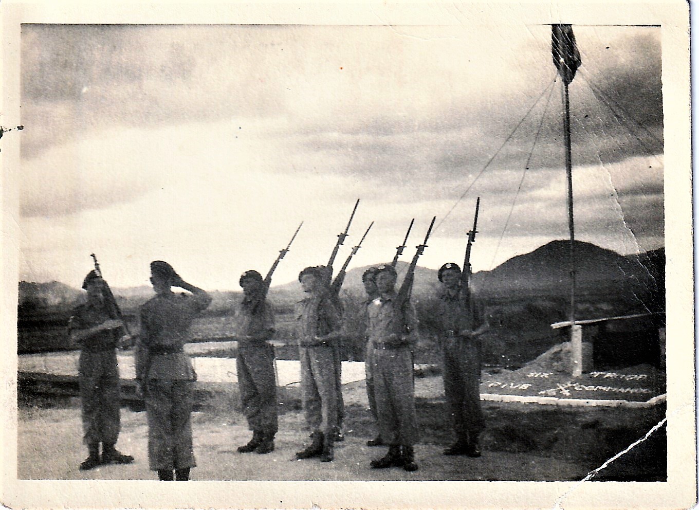 No.5 Cdos on parade
