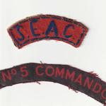 No.5 Commando insignia of Arthur Baseley, 6 Troop.