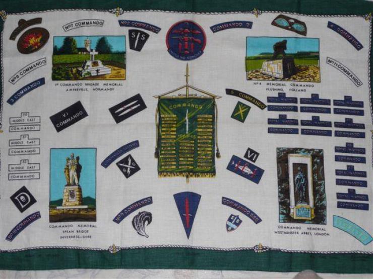 Commando Association xmas souvenir  tea towel