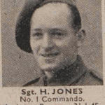 Corporal Hubert Jones, No.1 Commando kia 31/1/1945 Kangaw