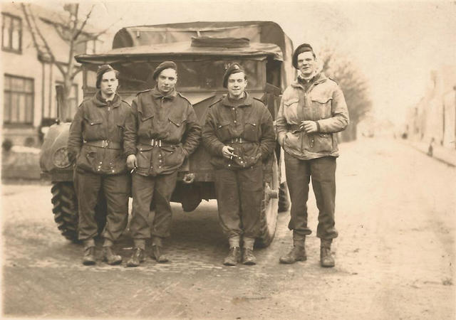 Lewis Teasdale (12 & 4 Cdo)  2nd from left and others