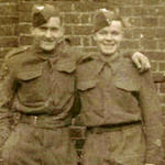 Mne's Tom Bolton and William Trevor Kidwell (right), Albany Barracks 1943
