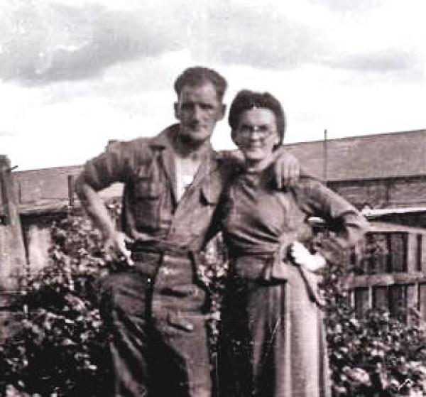 Donald Trustram, No.3 Cdo., and his wife Daphne