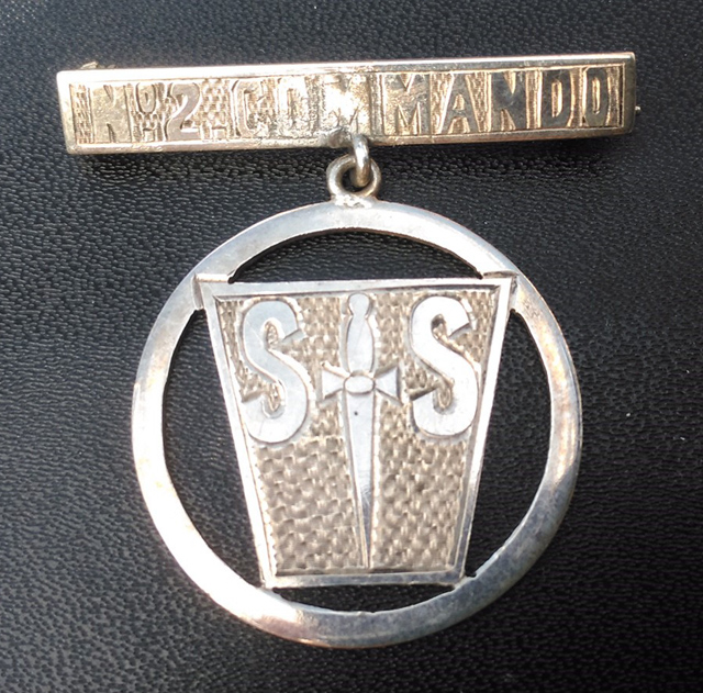 No 2 Commando sweetheart brooch.