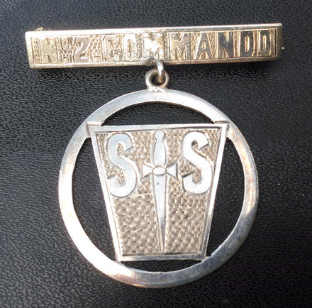 No 2 Commando sweetheart brooch.