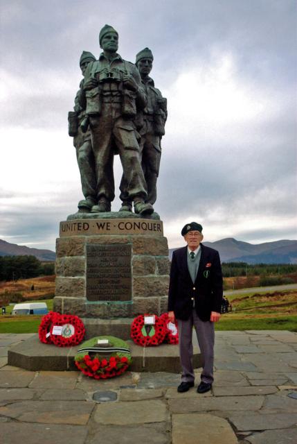 Jim Hirst (No.1 Cdo) 50th anniversary of the Commando Memorial