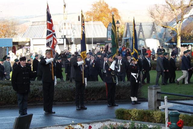 Colour Party on Parade at Fort William
