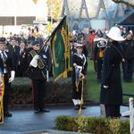 The Last Post. The Colour Party lowers The Standards.