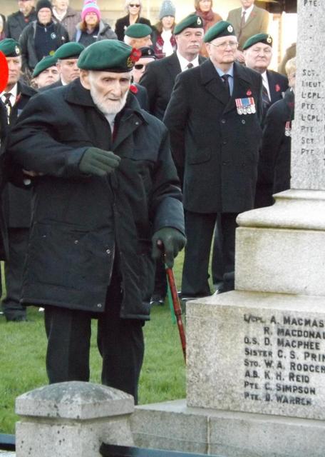 Jack Lamb, No.3 Commando, Lays The Wreath