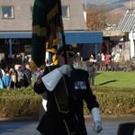 National Standard Bearer, Fred Davies, Marches Off.