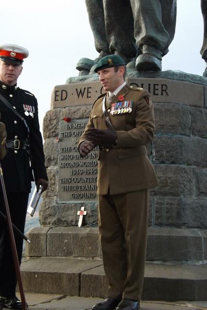 Lt Col Tom Salberg, MBE at The Commando Monument