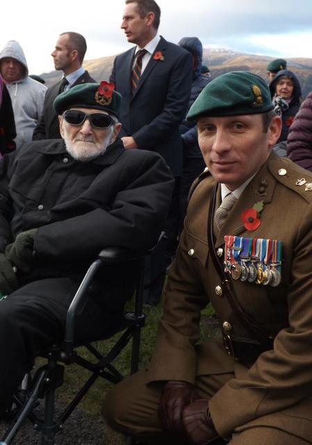 Jack Lamb, No.3 Cdo & Lt Col Tom Salberg, MBE.