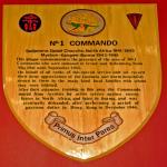 No.1 Commando plaque at Irvine library, unveiled Sept.2003