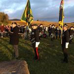 The Colour Party Marches Off.