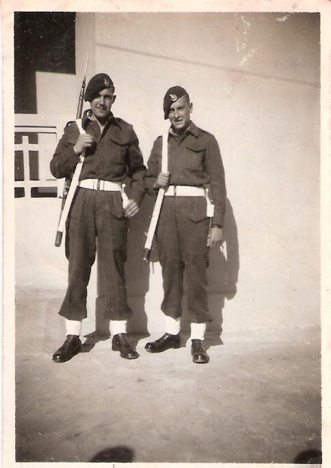 Norman Clack 45 Cdo. RM and Steve circa late 1940s early 1950s.