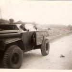 Norman Clack 45 Cdo in a Scout Armoured Car.