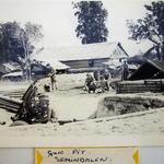 145 Commando Bty Gun Pit Semindalan, Sabah Borneo 1964. No 1 Bdr Kerslake.