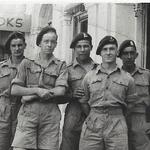 Terry Duddy, front right, and fellow No.5 Commandos, Bombay