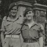 No.5 Commando Terry B Duddy and pal in Bombay.