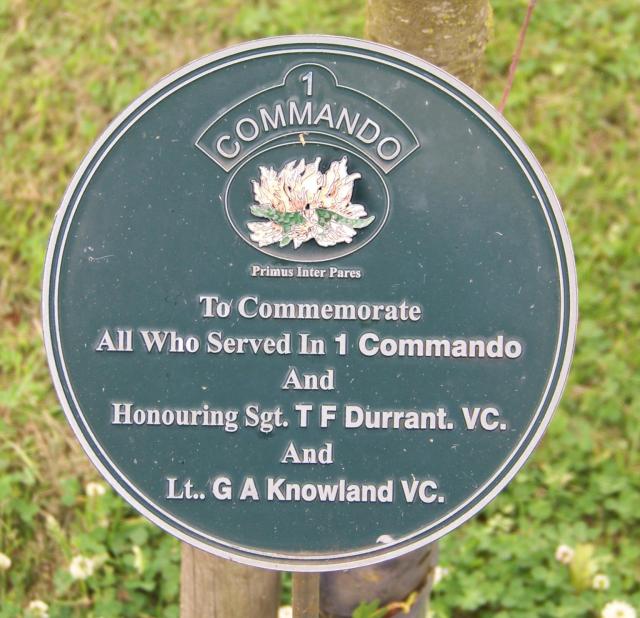 No.1 Commando Memorial Plaque at Alrewas