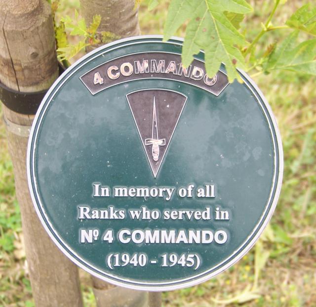 No.4 Commando Memorial Plaque at Alrewas