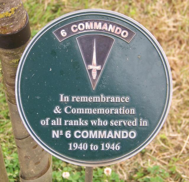 No.6 Commando Memorial Plaque at Alrewas