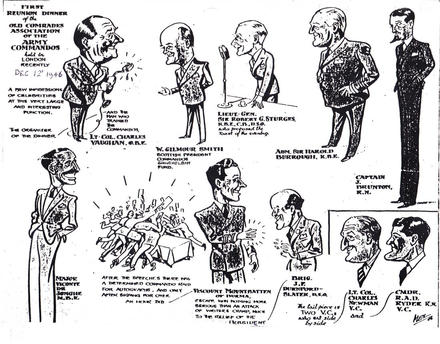 First CA reunion dinner cartoon - 12 Dec. 1946