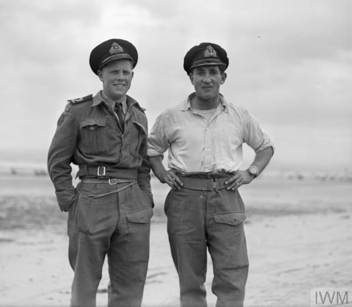 Sub Lieut J B Taylor and Lieut H H Hargreaves, RN Beach Cdos.