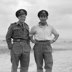 Sub Lieut J B Taylor and Lieut H H Hargreaves, RN Beach Cdos.
