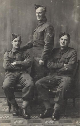 Fred, Cpl. Jackson, and Mike, No.7 Commandos