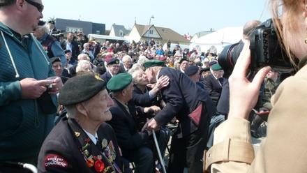 Unveiling of the statue to Piper Bill Millin. Colleville-Montgomery, 8th June 2013 (2)