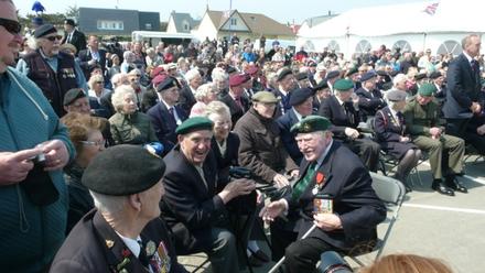 Unveiling of the statue to Piper Bill Millin. Colleville-Montgomery, 8th June 2013 (3)