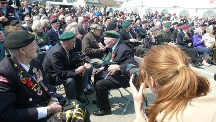 Unveiling of the statue to Piper Bill Millin. Colleville-Montgomery, 8th June 2013 (4)
