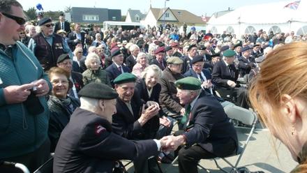 Unveiling of the statue to Piper Bill Millin. Colleville-Montgomery, 8th June 2013 (5)