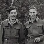 TSM Peter McKee, No.7 Commando (left) and ? at Stalag IV A (1)