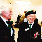 Roy Maxwell (left) of No.4 Cdo., and John Wall (centre) No.5 Cdo. 2004